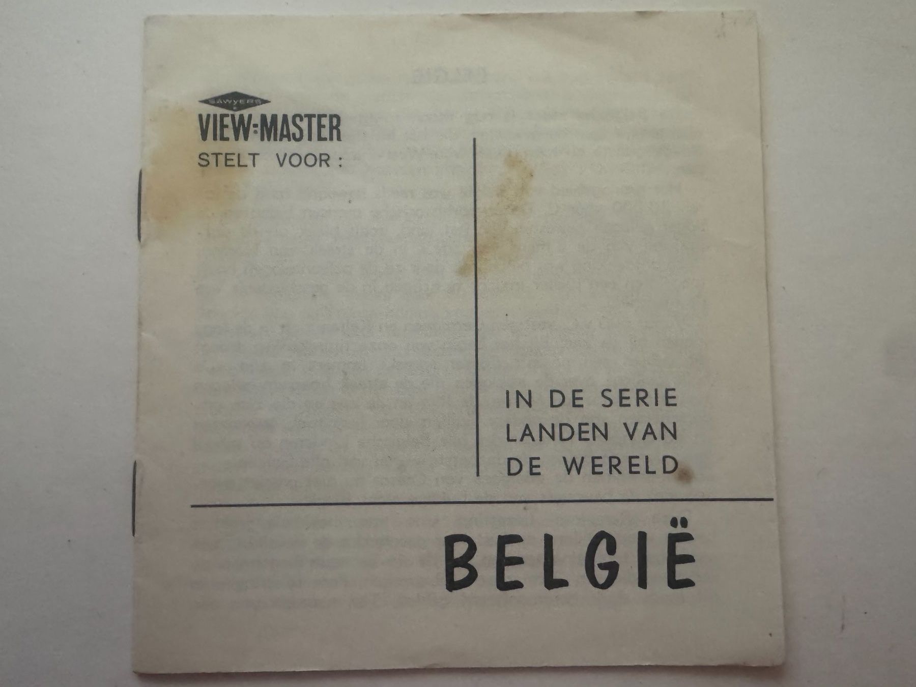 View-master Spielzeuge: View-Master 3D: Nr. C 370 BELGIE (3 Scheiben) – Gebraucht aus Tegerfelden von siebenmacky 2