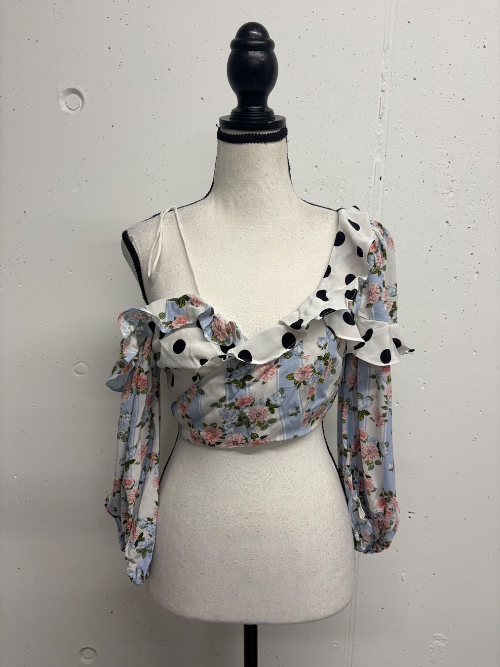 Blusen: For Love & Lemons kurze Bluse Gr. L gemustert cropped – Neu (gemäss Beschreibung) aus Regensdorf von secondchancefashion 2
