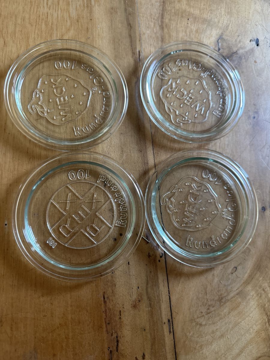Sottobicchieri: Vintage Weck Deckel für Gläser oder Untersetzer – Usato da Frauenfeld venduto da aluma14 1