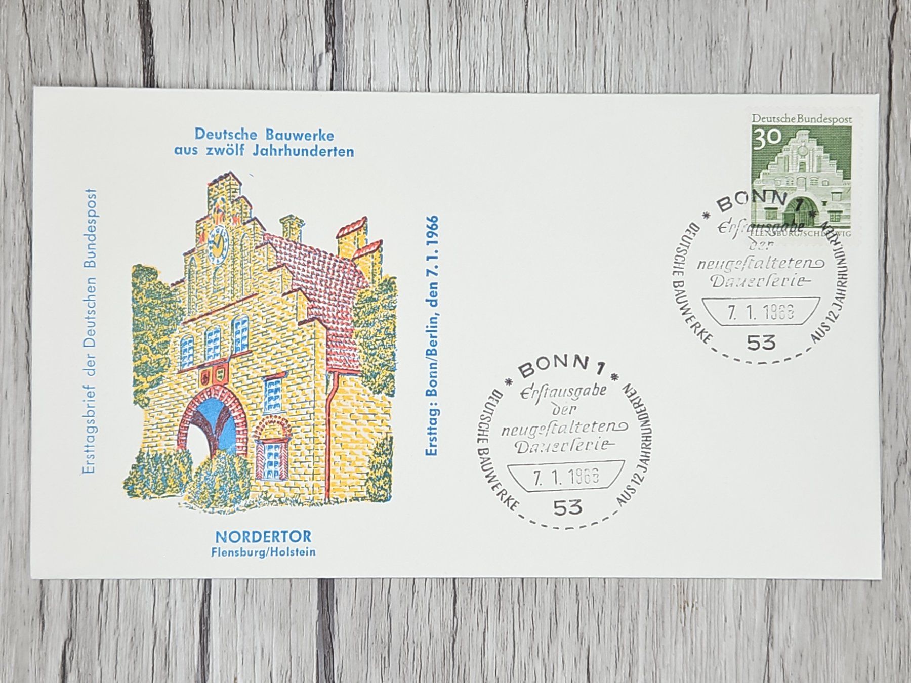 Alle Briefmarken: CL14 Enveloppe + Timbre Allemagne 1966 – Gebraucht aus Cousset von Patrick_Collections
