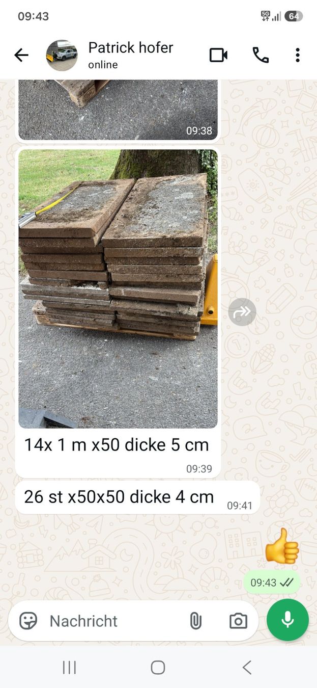 Rivestimenti per pavimenti: Garteplatte. auf – Usato da kloten venduto da eismeister33 1