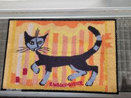 Fussmatte R. Wachtmeister Katze Motiv Wash & Dry 60x40cm