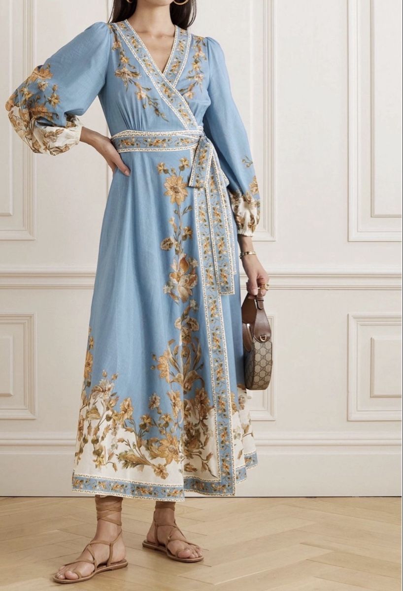 Zimmermann Vestiti: Zimmermann Floral Wrap Midi Dress – Usato da St.Josefen venduto da lop_lh8d 3