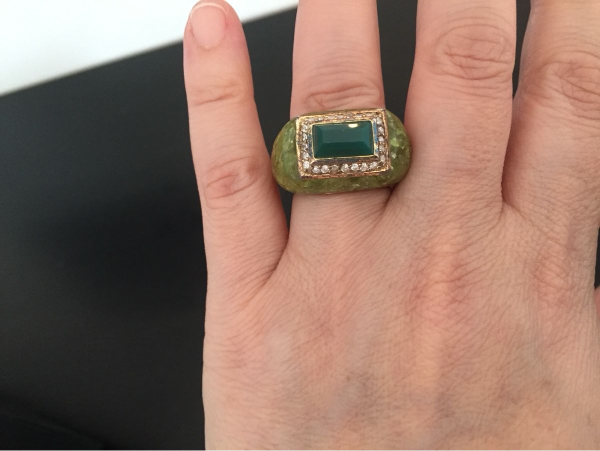 Ringe: REDUZIERT! Grun Ring damen – Neu (gemäss Beschreibung) aus Oberwil BL von Stellochkas 3