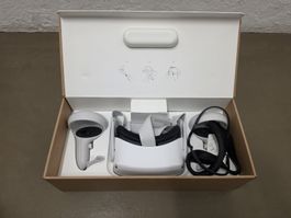 VR-Headset Oculus Quest 2 weiss inklusive Zubehör gebraucht