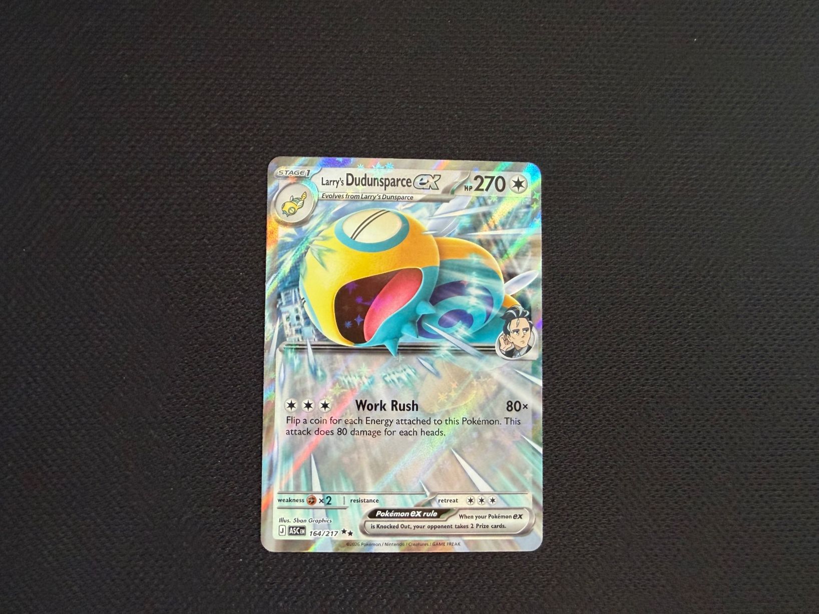 Pokémon Sammelbilder & Trading cards: Larry's Dudunsparce EX / 164/217 – Gebraucht aus Zürich von mountainwizard00