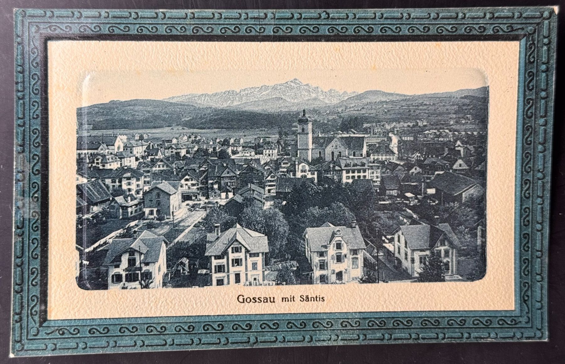 Cartoline postali: Historische Ansichtskarte Gossau mit Säntis – Usato da Andwil SG venduto da Ariisa1234