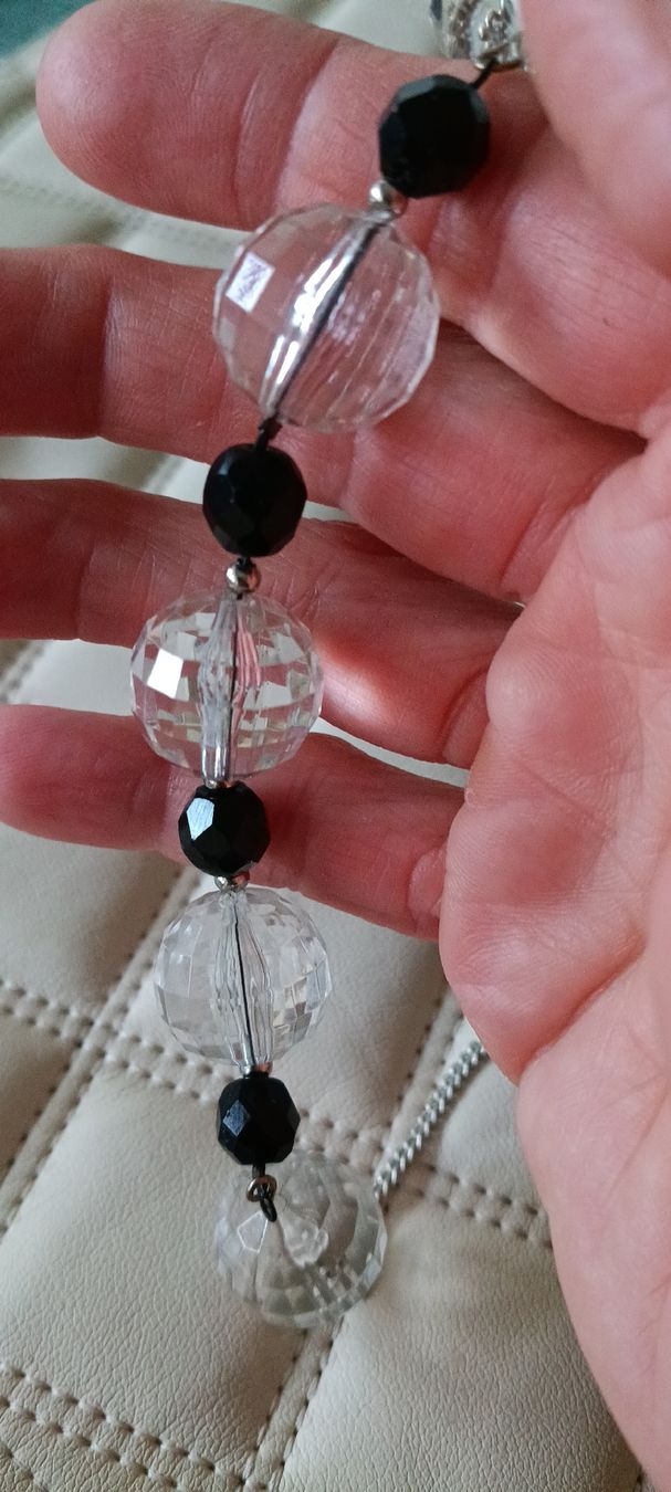 Swarovski Sonstiger Schmuck: Black & Clear Beaded Necklace and Earring Set – Neu (gemäss Beschreibung) aus Zürich von cat_9cvz 3