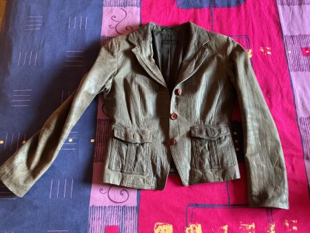 BLOUSON-VESTE  femme - EN CUIR - Taille 34-36