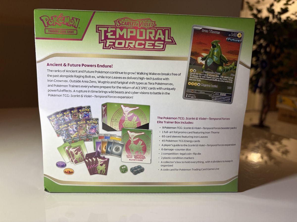 Pokémon Sammelbilder & Trading cards: Pokemon Scarlet Violet Temporal Forces Elite Trainer Box EN – Neu (gemäss Beschreibung) aus Galgenen von Miachelle 4