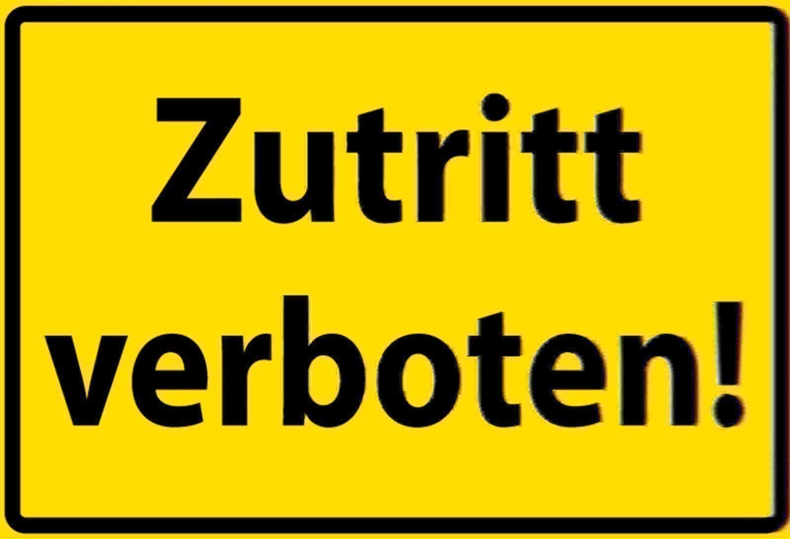 Insegne: Blechschild-ZUTRITT VERBOTEN – Nuovo e nell'imballaggio originale da Rupperswil venduto da big-one-sale