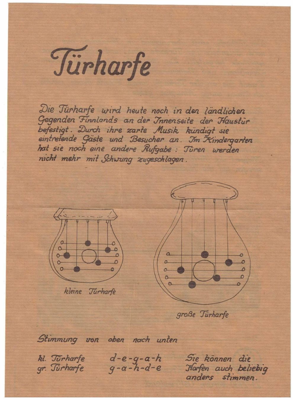 Strumenti musicali: Türharfe gross – Nuovo e nell'imballaggio originale da Lutzenberg venduto da Pinschi01 3