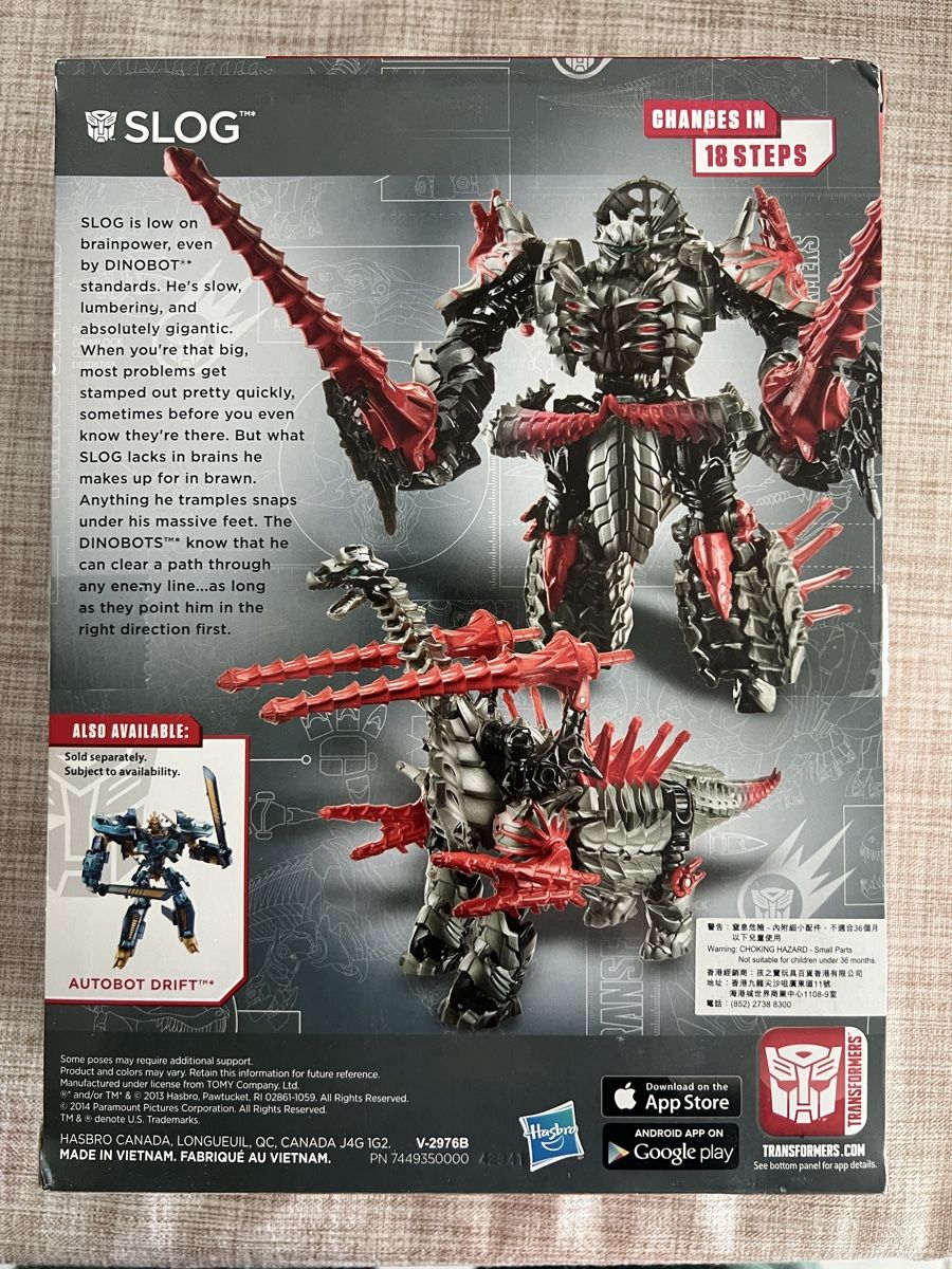 Transformers toy Age of Extinction SLOG DINOBOT chrome (Neu (gemäss ...