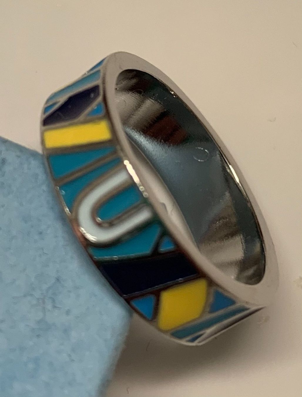 Anelli: Ring mit Emalie Gr. 8 – Nuovo (secondo la descrizione) da Birmenstorf AG venduto da BMW.M5 3