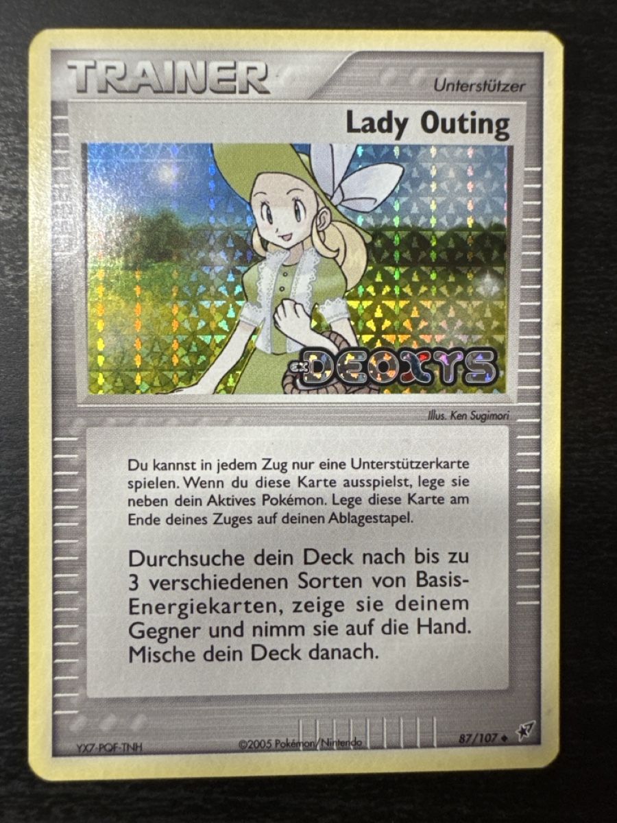 Pokémon Carte collezionabili: Lady Outing Holo reverse Ex Deoxys 87/107 – Usato da Belprahon venduto da Rob_ain