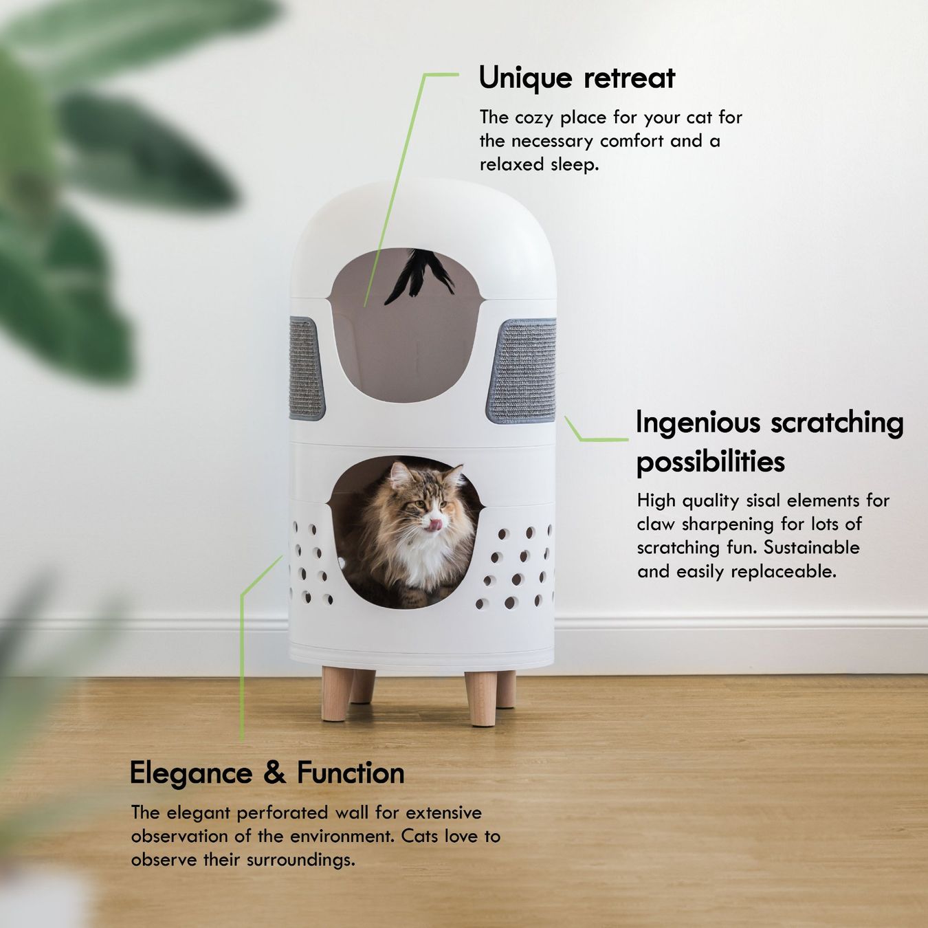Tiragraffi: Katzenbaum Catrub ONE Weiss – Nuovo e nell'imballaggio originale da Spreitenbach venduto da moravus 1
