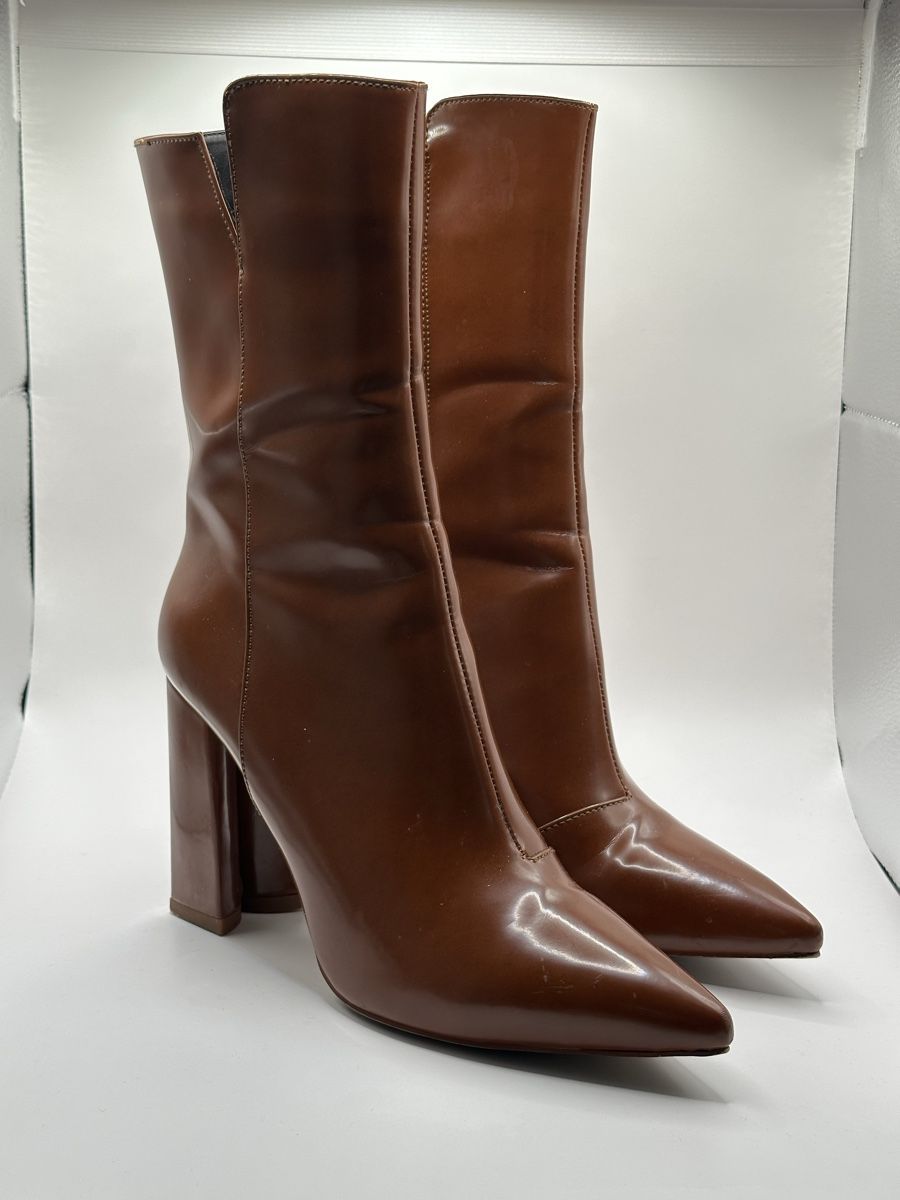 Scarpe da donna: Brown Pointed Heeled Boots  – Usato da Biel/Bienne venduto da sec_2llb