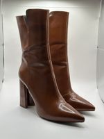 Brown Pointed Heeled Boots 