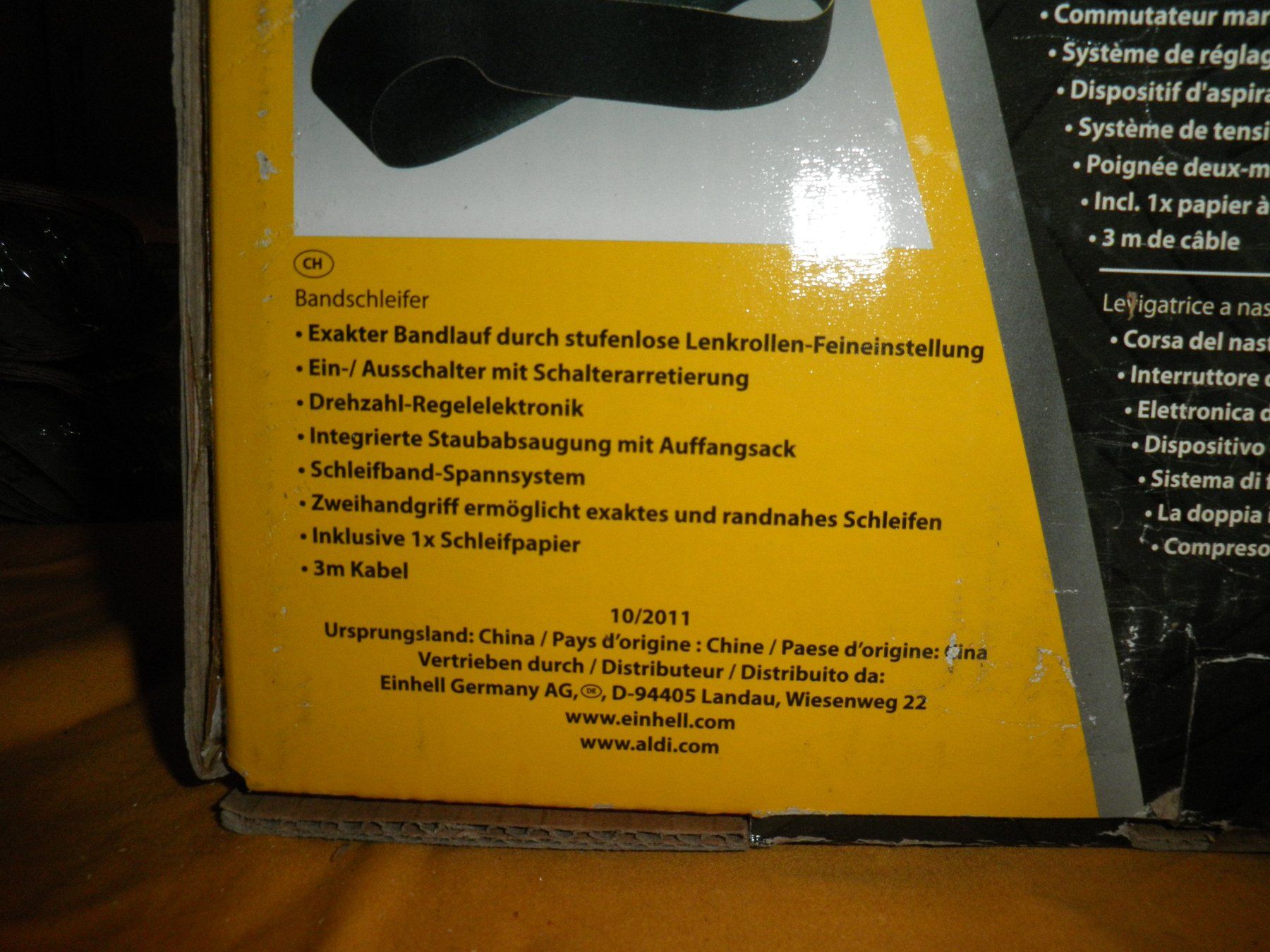 Smerigliatrici & Lucidatrici: Bandschleifer, Workzone. Neu. OVP – Nuovo (secondo la descrizione) da Cadenazzo venduto da Mikeshop 7