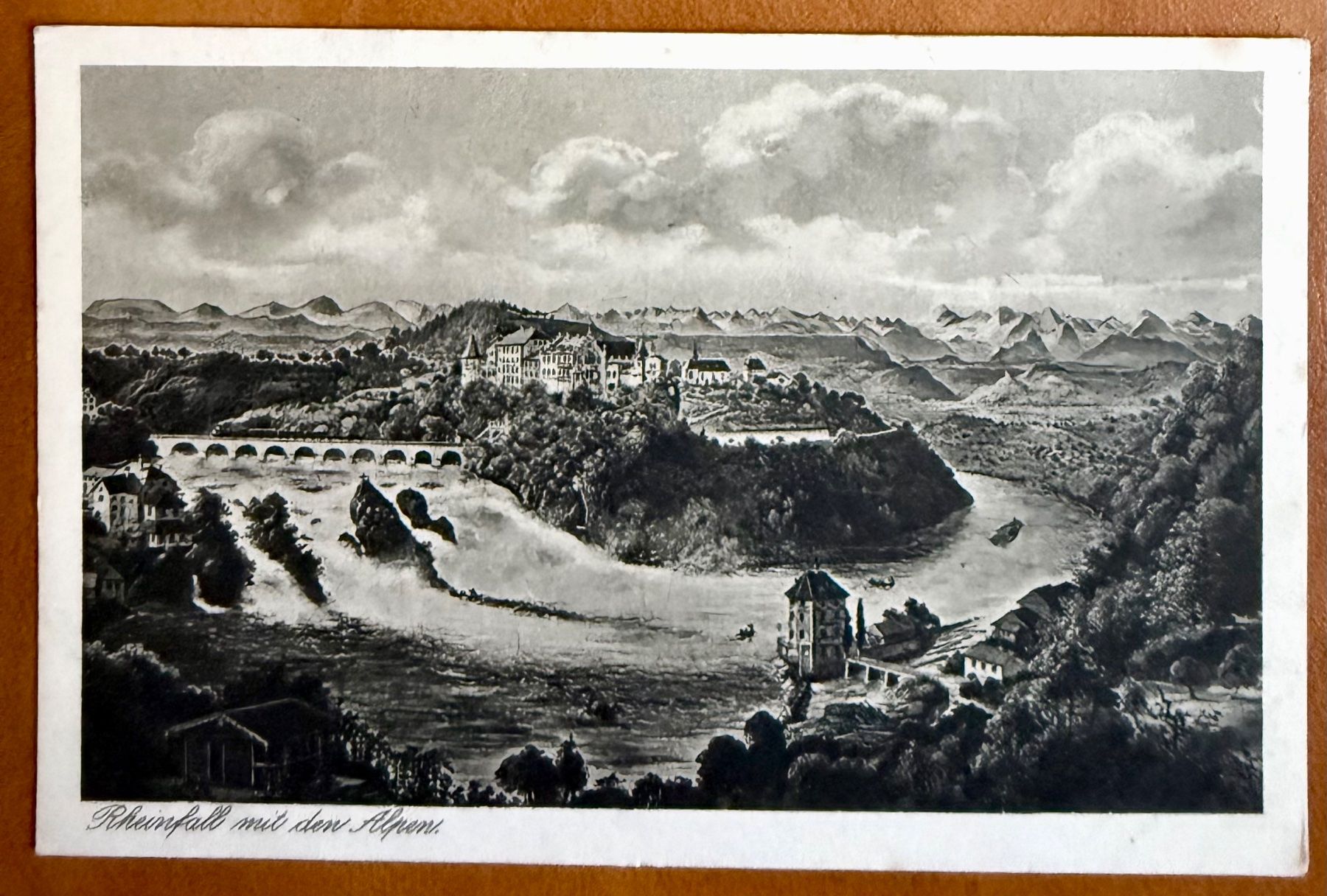 Cartoline postali: AK: Rheinfall - Schaffhausen – Usato da Lutry venduto da Ediego