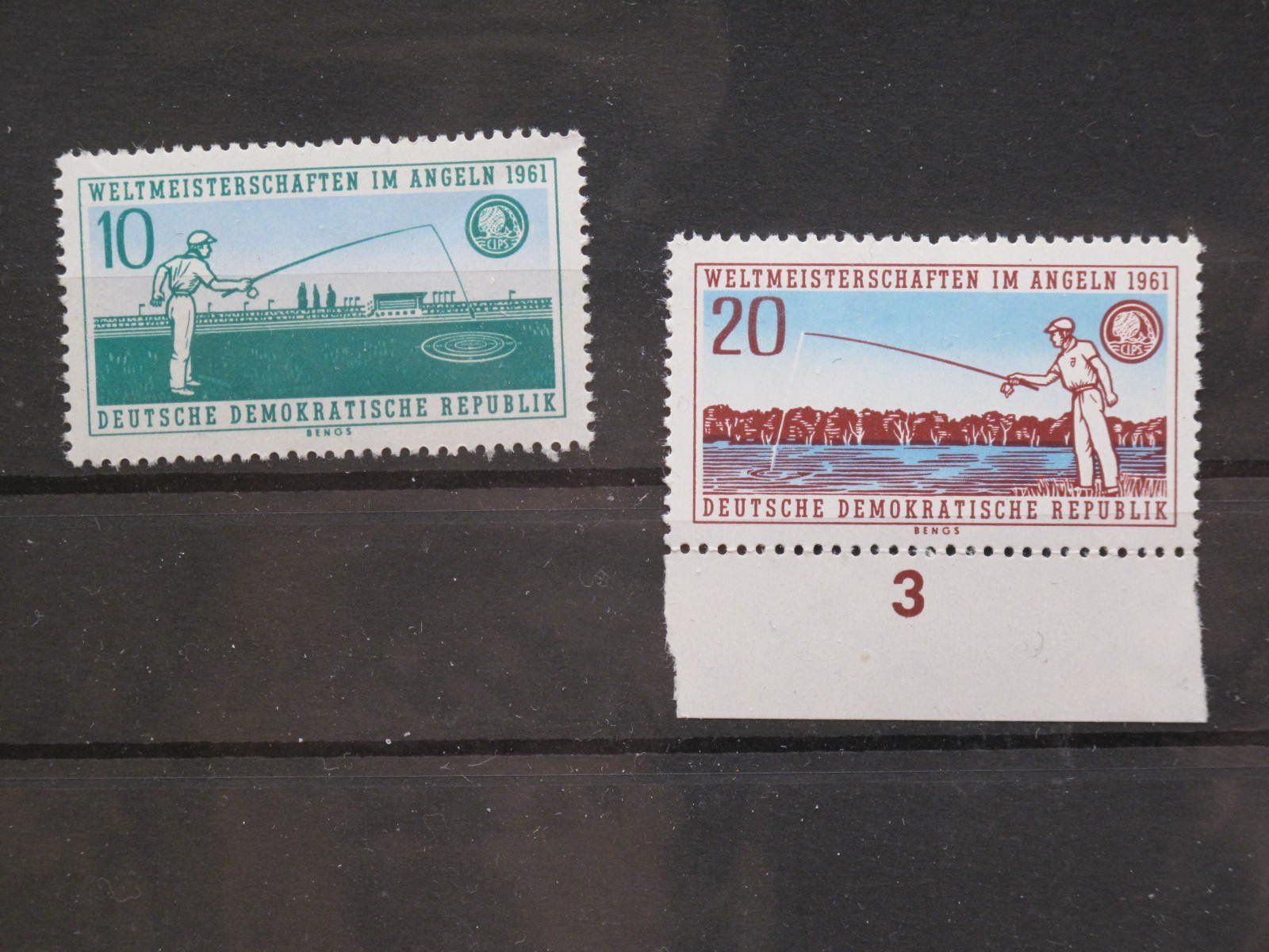 Tutti i francobolli: DDR 1960 Angel Weltmeisterschaft ** – Usato da Wil SG venduto da fva01