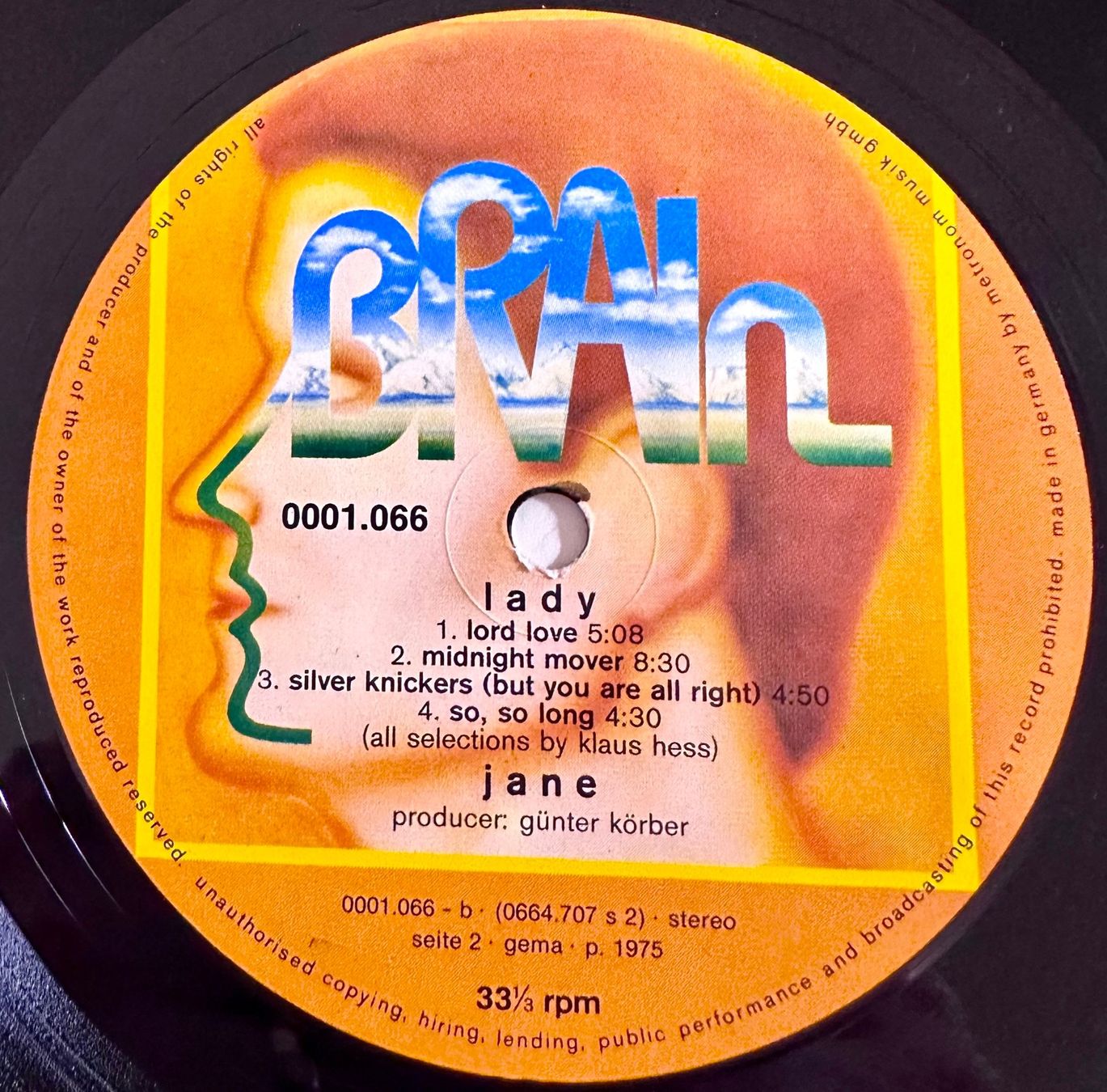 Dischi in vinile: Jane - Lady // LP: VG+; Sleeve: VG – Usato da Zürich venduto da saltbee 4