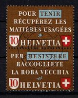 Se tenant vertical Z34e TENIR-RESISTERE Vollstempel Bern 1