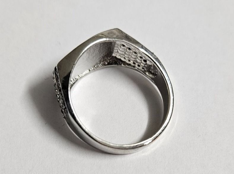Anelli: Herren Ring silbrig   Gr. US 12 – Nuovo (secondo la descrizione) da Kreuzlingen venduto da RahMal 5
