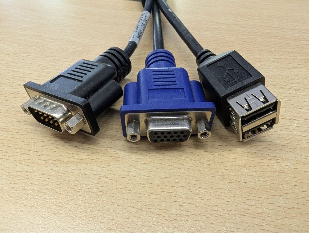Cisco UCS KVM Dongle Cable Adapter - Black (37-1016-01) (Neu und ...