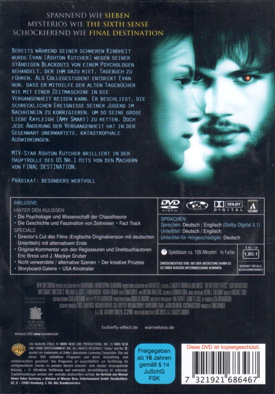 Tutti i DVDs: DVD: Butterfly Effect (Teil 1, 2 und 3) – Usato da Tägerig venduto da fil_f8k6 1