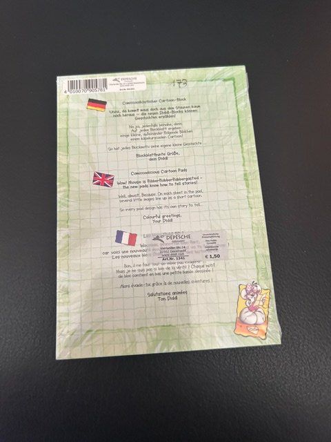 Schreibblöcke: Diddl Comic Block A6, Nummer 173,  NEU, OVP – Neu und originalverpackt aus Kloten von Monkell 1