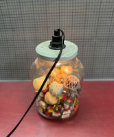 Lampe Süsse Geschenkidee: Einmachglas-Lampe 🍬💡✨
