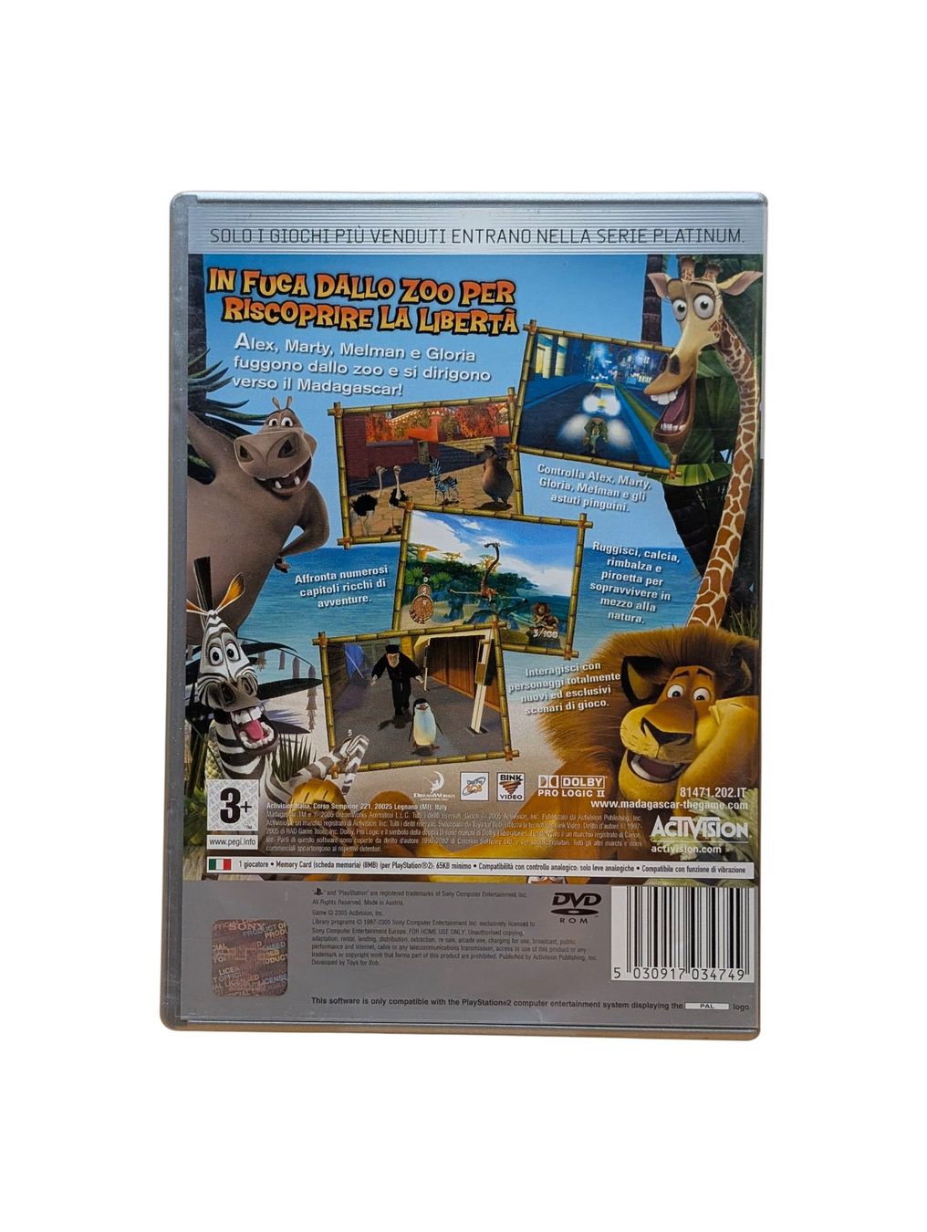 Sony Giochi: Madagascar PlayStation 2 (PS2) – Usato da Domat/Ems venduto da IsseldorsShop 1