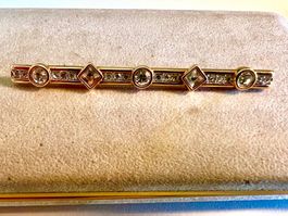 Swarovski vintage Brosche., vergoldete