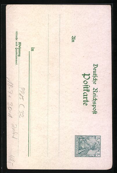 Cancelleria postale: Litho Ganzsache PP15C32: Chemnitz, Kaser – Usato da Berlin venduto da bartko-reher 1