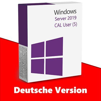 Microsoft Software: Microsoft Server 2019 User CAL (5) – Usato da Vaduz venduto da KeysDistributionGmbH
