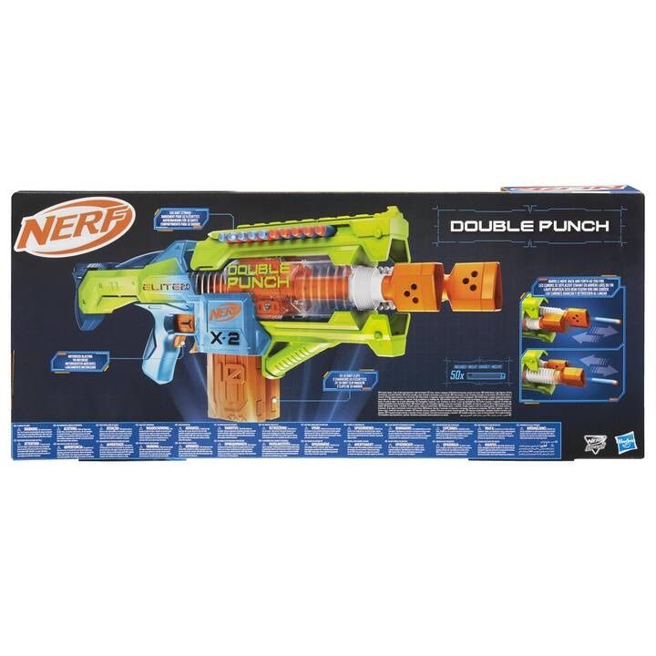 Nerf Giocattoli: NERF Elite 2.0 Double Punch motorisiert Blaster mit 50 Darts – Nuovo e nell'imballaggio originale da Basel venduto da Seifehuesli 3