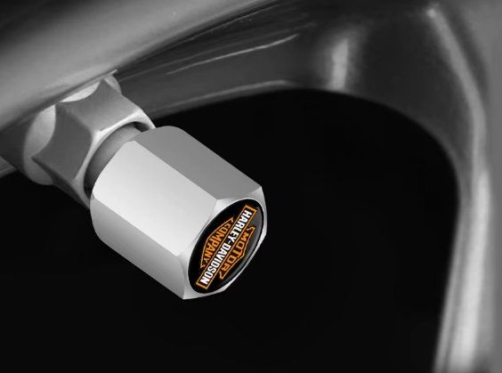 Harley-Davidson Tutti i ricambio per moto: 2x Capuchons de Valve Harley Davidson Alu J172 – Nuovo e nell'imballaggio originale da Allens venduto da MADE.IN.ROCK.N.ROLL 1