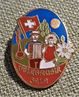 N534 - Pin Volksmusik GALA Alphorn Handorgel Edelweiss