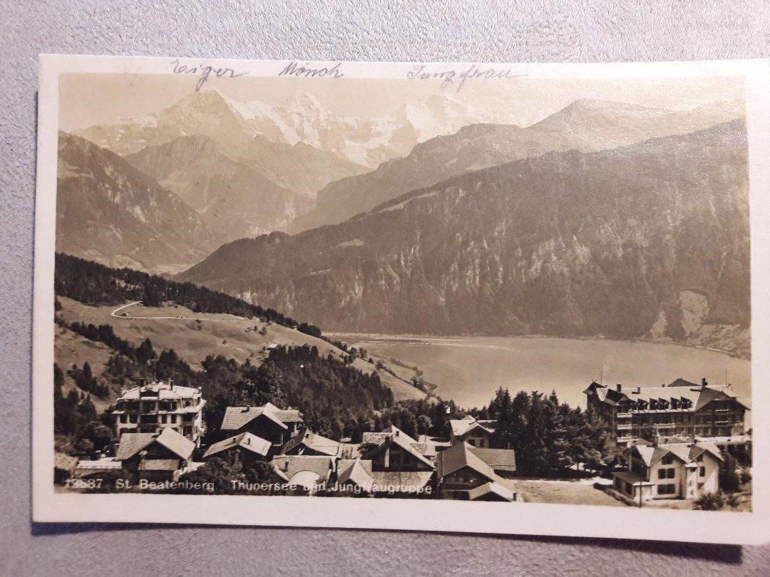 Cartoline postali: ST. BEATENBERG - 1925 – Usato da Delémont venduto da Domdom1