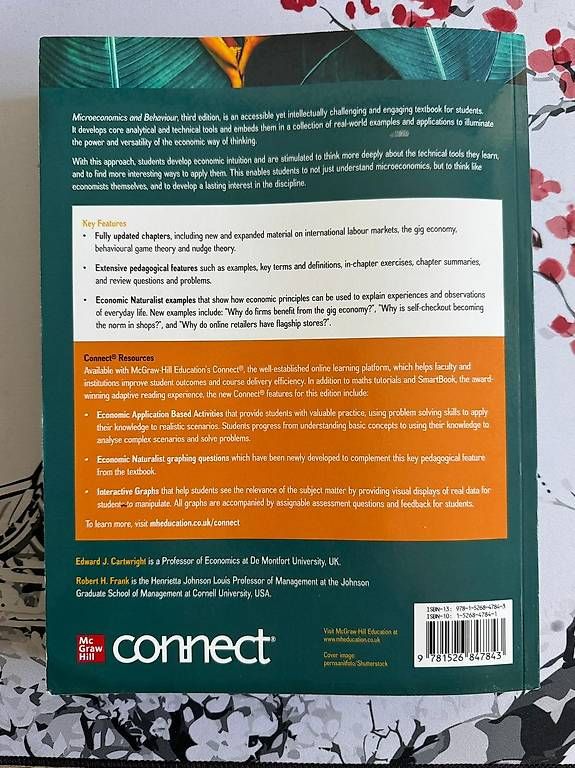 Libri: Microeconomics and Behaviour, 3e by Edward Cartwright – Usato da Luzern venduto da adm_lgz8 1