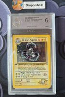 Pokemon Karte Lt Surge's Magneton 1. Edition