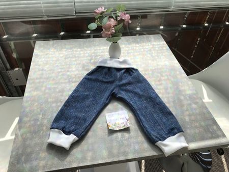 Baby Jerseyhose in Jeans Optik Grösse 74