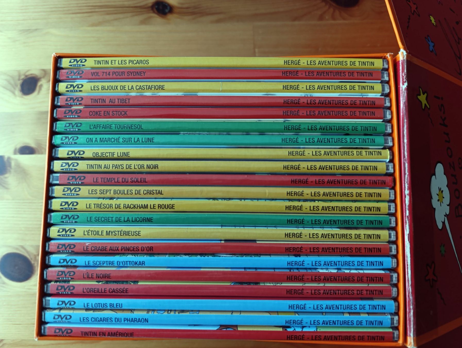 Tutti i DVDs: Tintin coffret Intégrale 21 DVD – Usato da Prangins venduto da Timband 1