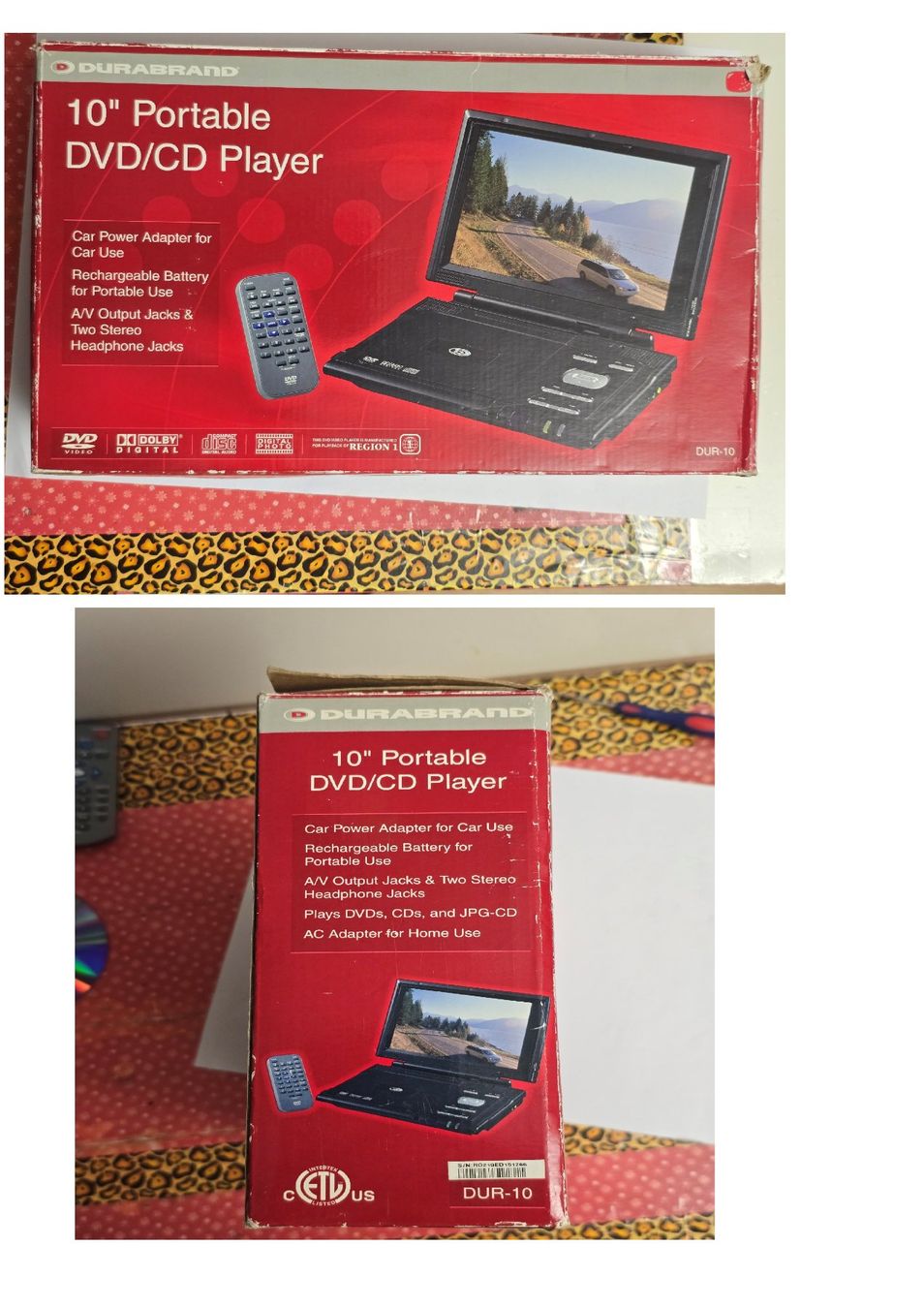 Lettore multimediale portatile: Durabrand Tragbarer Auto DVD Player – Usato da Reinach AG venduto da softwareladen 9