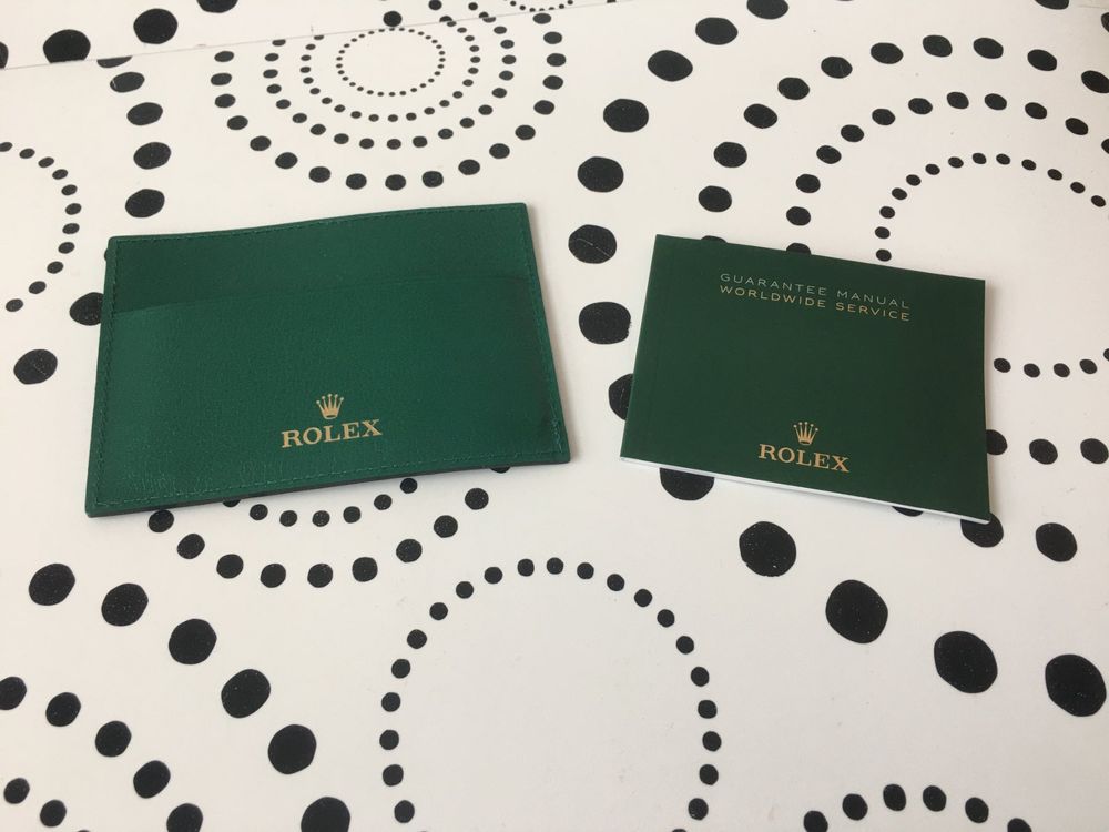 ROLEX ORIGINAL - SET - FOR YOUR WATCH BOOKLET & CADRS CASE ! (Gebraucht ...