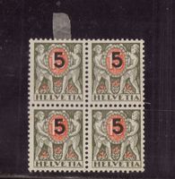 1937 Nachporto 4er Block Nr. 50_Kinder m. Wertschild/Aufbrau