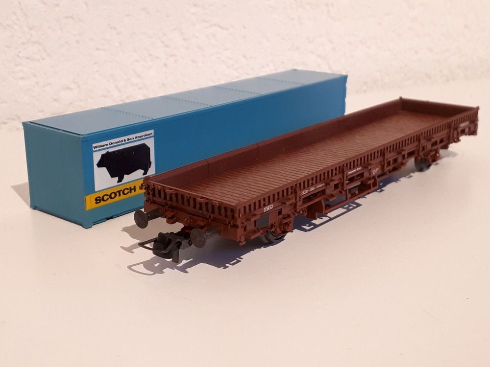 Roco H0 - 4399A - DB Flachwagen (Neu und originalverpackt) in Cheyres ...