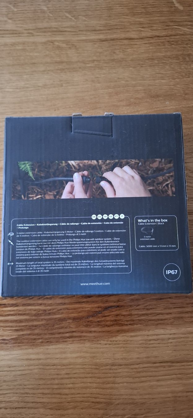 Cavi: Philips Hue Outdoor Kabel 5m – Nuovo e nell'imballaggio originale da Guntershausen venduto da Jtattoo 1