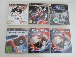 6 x Sony Playstation 3 Spiele top Zustand 